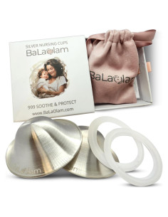 Copas de Lactancia Balaolam Plata Pura 999 - Alivio Natural
