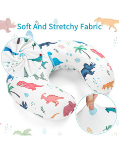 Funda de Almohada de Lactancia HNHUAMING Dinosaurio Suave 2
