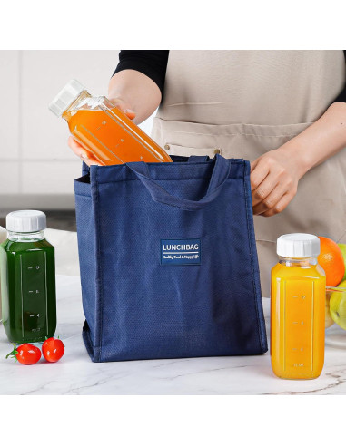 Botellas de Leche de Vidrio Cuadradas 473 ml - Paquete de 6