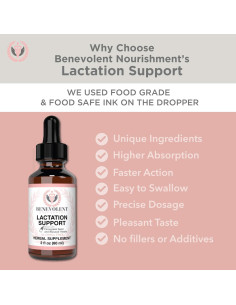 Suplemento de Lactancia Líquido Benevolente 100% Orgánico - Aumento de Leche Materna 2