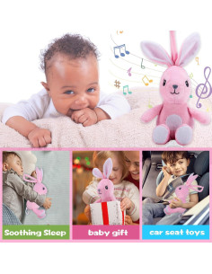 Juguete Musical Colgante Rosa Jlopy-Player 3-en-1 para Bebés 2