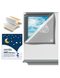 Cortinas de Oscurecimiento Portátiles NIGHTON 180x145cm 100% Opacas