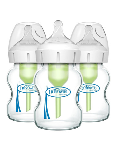 Botellas de vidrio Dr. Brown's Anti-Cólico 150 mL, 3 unidades