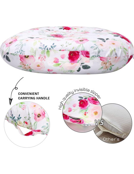 Funda de Cojín para Lounger Bebé Floral TIANNUOFA Ajuste Universal