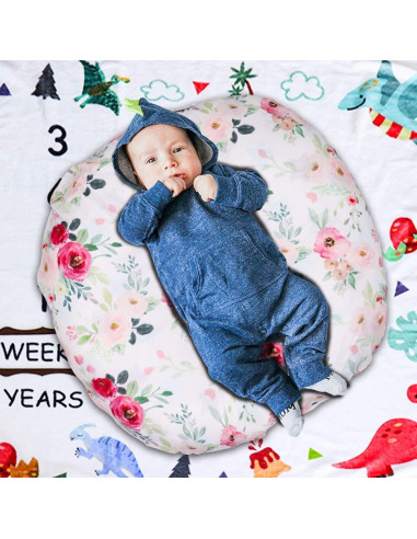 Funda de Cojín para Lounger Bebé Floral TIANNUOFA Ajuste Universal