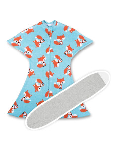 SleepingBaby Zipadee-Zip Swaddle Rojo Mediano 6-12 Meses