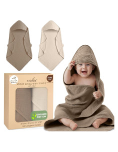 Toallas de baño con capucha Infancie 80.8x80.8 cm 2 unidades