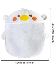 Organizador de Juguetes de Baño EMVANV con Ventosas - Blanco 2