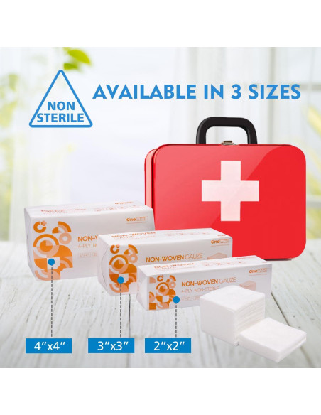 Compresas de Gasa No Tejida OneMed 5x5 cm 2000 Unidades