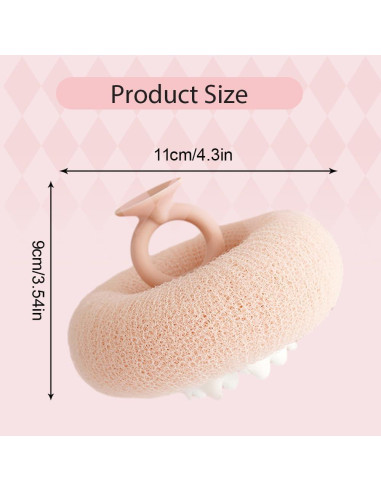 Bola de Baño 2 en 1 Yilia con Ventosa Girasol Suave 11x9cm