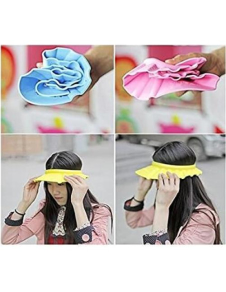3 Gorros de Baño Ajustables para Bebés - EVA Ecológica