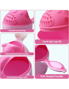 Taza Enjuagadora para Bebés Oso Cartoon PP 12x12x10cm 2