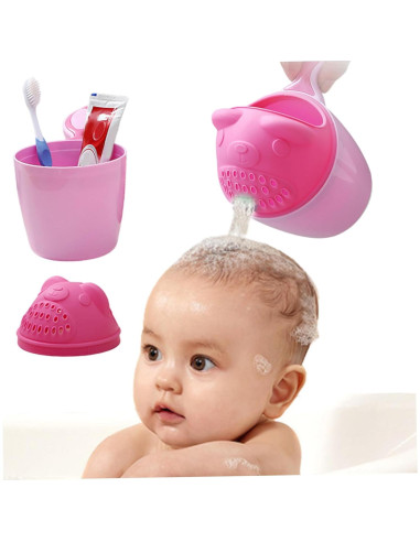 Taza Enjuagadora para Bebés Oso Cartoon PP 12x12x10cm