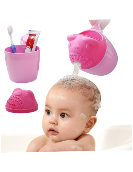 Taza Enjuagadora para Bebés Oso Cartoon PP 12x12x10cm