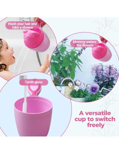 Taza Enjuagadora para Bebés Oso Cartoon PP 12x12x10cm