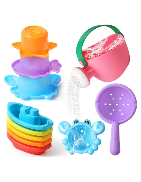 Juguetes de baño para bebés ZHIHUAN 10 PCS color aleatorio