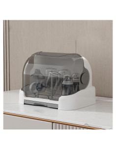 Secador de Biberones OCUhome Gris con Bandeja Drenaje Removible