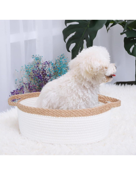 Cesta de Almacenamiento Pequeña ABenkle 30.5x20.3x12.7cm Algodón