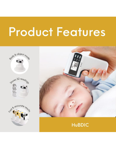 Termómetro Digital Infrarrojo HuBDIC FS-300 Sin Contacto