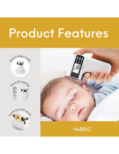 Termómetro Digital Infrarrojo HuBDIC FS-300 Sin Contacto