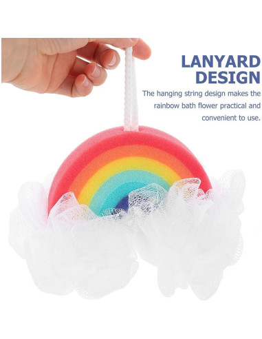 Esponja de Baño Exfoliante FRCOLOR Arcoíris para Niños