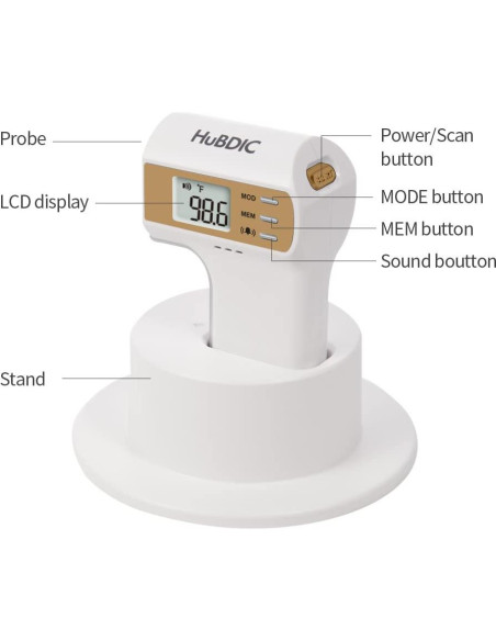 Termómetro Digital Infrarrojo HuBDIC FS-300 Sin Contacto