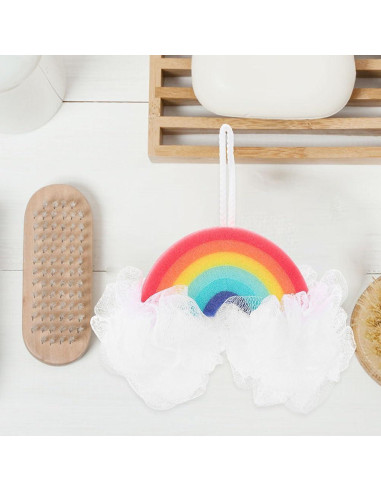 Esponja de Baño Exfoliante FRCOLOR Arcoíris para Niños