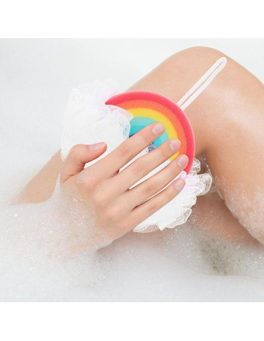 Esponja de Baño Exfoliante FRCOLOR Arcoíris para Niños