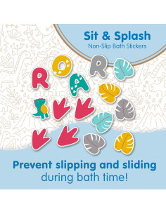 Pegatinas Antideslizantes Dr. Brown's CleanUp Dino 15 Unidades 2