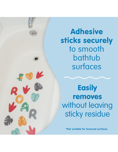 Pegatinas Antideslizantes Dr. Brown's CleanUp Dino 15 Unidades