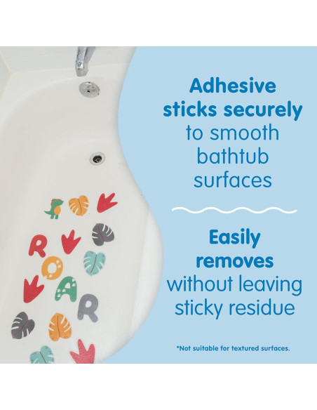 Pegatinas Antideslizantes Dr. Brown's CleanUp Dino 15 Unidades