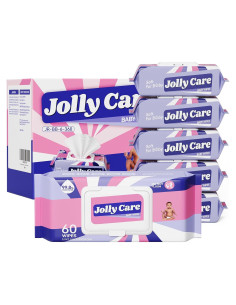 Toallitas Húmedas Jolly Care para Bebés 360 Unidades Sin Fragancia