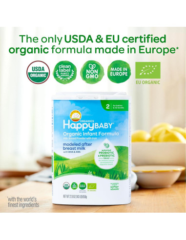 Feliz Bebé Fórmula Infantil Orgánica Etapa 2 649.9g