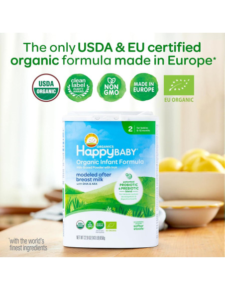 Feliz Bebé Fórmula Infantil Orgánica Etapa 2 649.9g