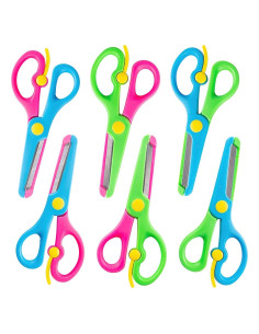 Tijeras de Seguridad LOVESTOWN para Niños 6 Piezas Ergonómicas