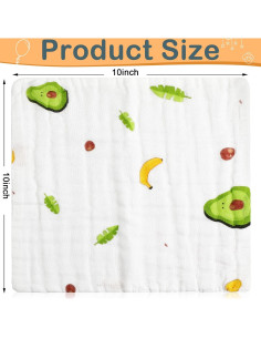 Paquete de 20 Paños de Muselina Chumia 25x25 cm Algodón 2