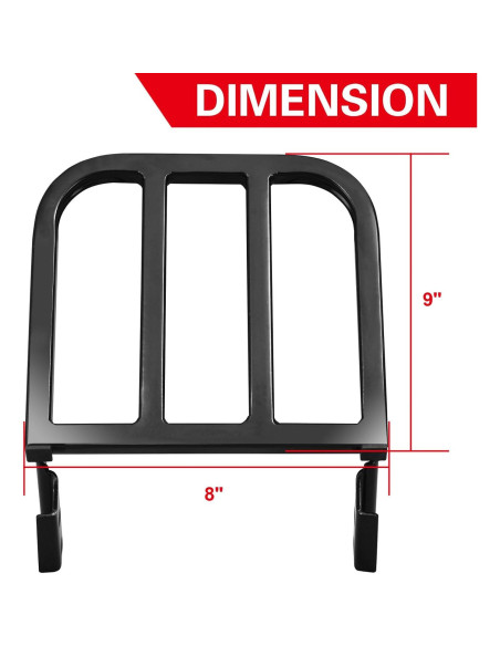 Soporte de Equipaje Sissy Desmontable NOVALLA para Harley 883