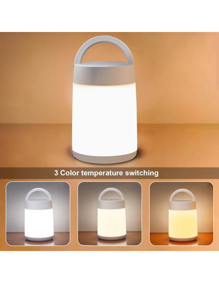 Luz Nocturna LED FOCULITY H1 Táctil y Portátil Carga USB