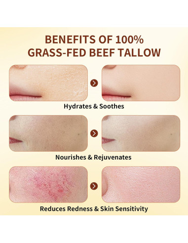 Bálsamo Hidratante Facial ZDQULX con Sebo de Res y Miel 120g