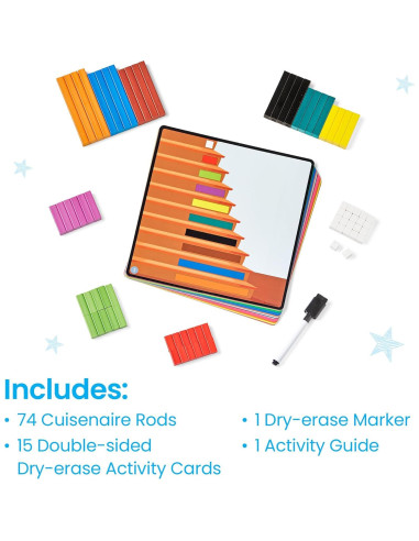 Varillas Cuisenaire hand2mind - Manipulativos Matemáticos K-2