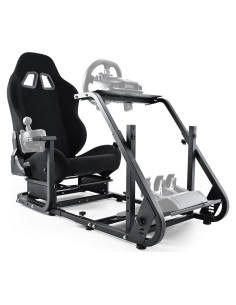 Cockpit Simulador de Carreras Minneer Negro Ajustable para Logitech G29 G923