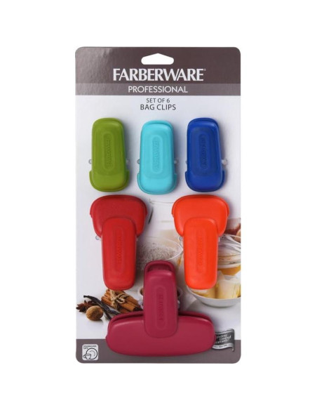 Clips Magnéticos para Bolsas Farberware - Conjunto de 6 Piezas