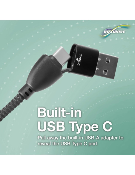 Cable USB Tipo-C BoxWave MagnetoSnap 100W para Elgato