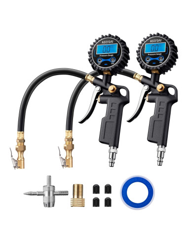 Manómetro Digital de Neumáticos AstroAI 250 PSI con Inflador