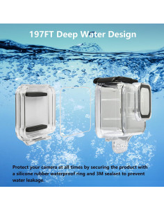 Funda Impermeable Suptig para GoPro Hero 13/12/11/10/9 - 50m 2