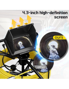 Cámara de Inspección de Alcantarillado ESANHAO 30M 22MM HD 2