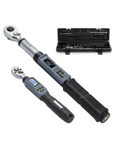 Juego de Llave de Torque Digital GROWNEER 1/4" y 1/2" 1.5-200 Nm