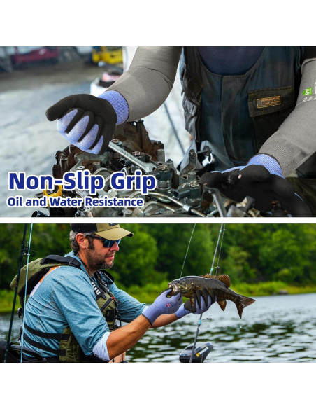 Guantes de Trabajo Schwer AR3900 A4 Anti Corte Azul S