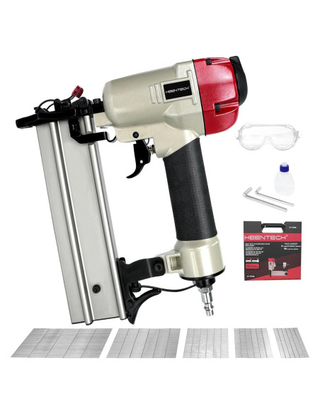 Clavadora Neumática KEENTECH F50B 18 Gauge 2 en 1 con Estuche
