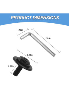 Kit de Reemplazo RW9157 para Rockwell Sonicrafter - 2 Tornillos y Llave Allen 2